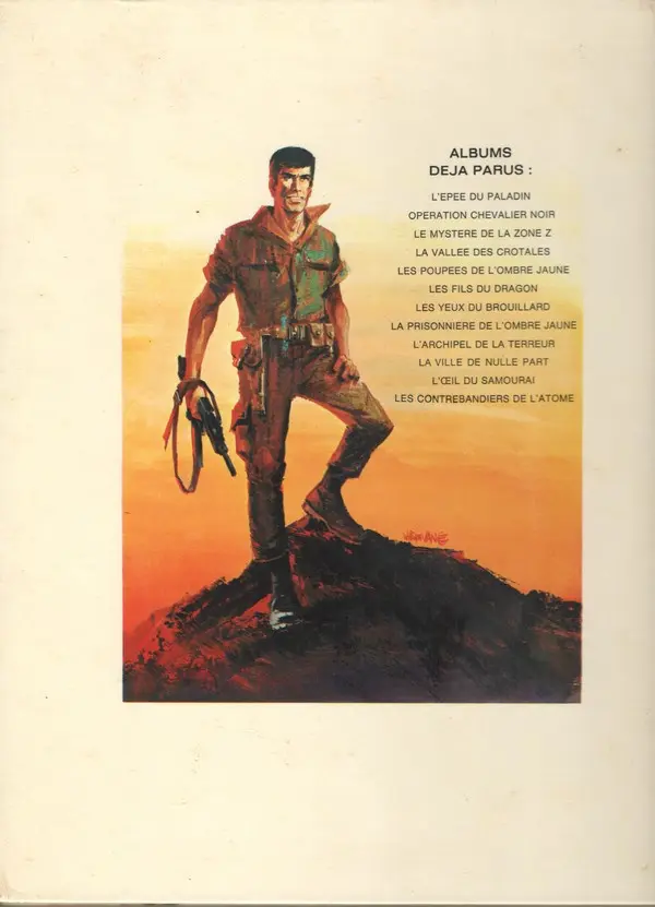 Verso de l'album Bob Morane Tome 17 L'œil du samouraï