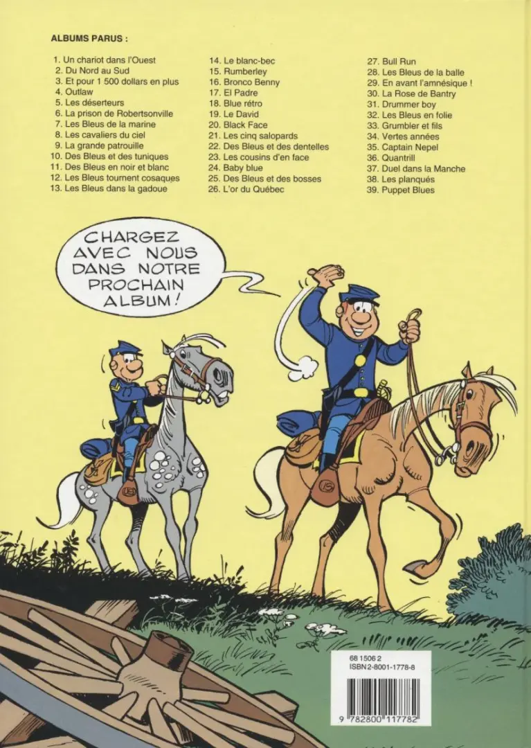Verso de l'album Les Tuniques Bleues Tome 31 Drummer Boy