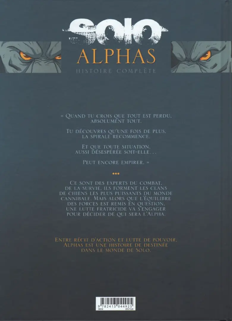Verso de l'album Solo : Alphas