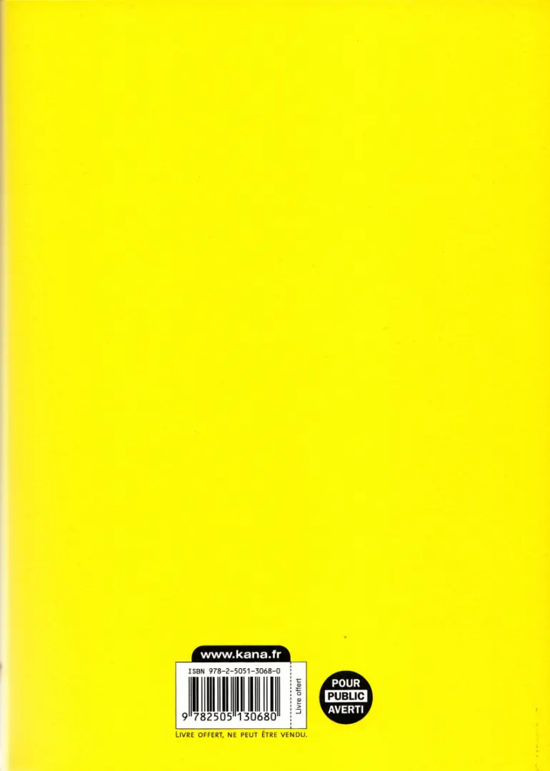 Verso de l'album Bonne nuit Punpun Tome 1