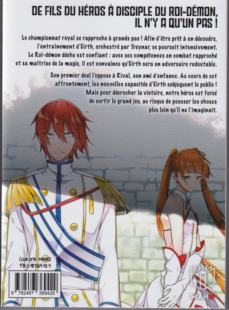 Verso de l'album Eirth, Apprenti du Roi-Démon ! 2