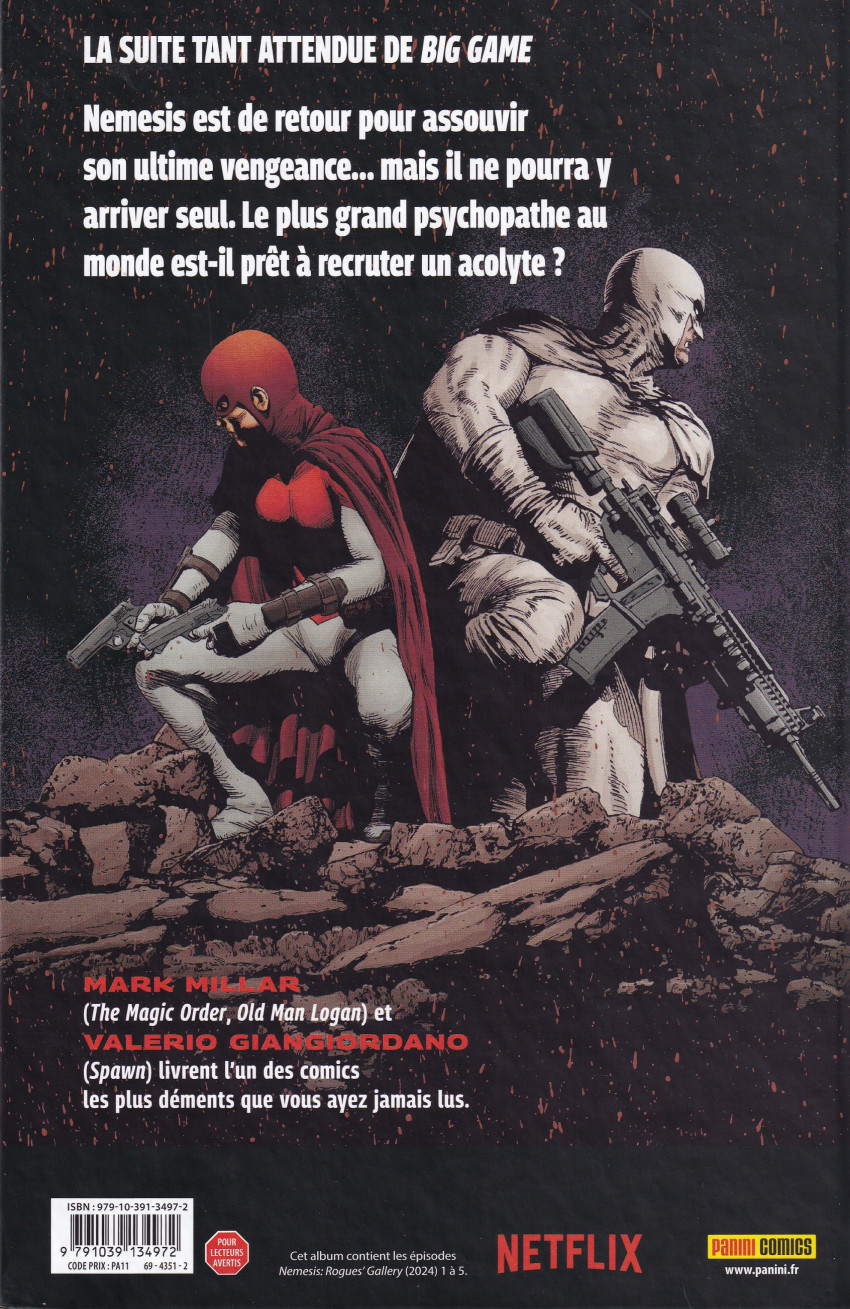 Verso de l'album Nemesis - Rogues' gallery