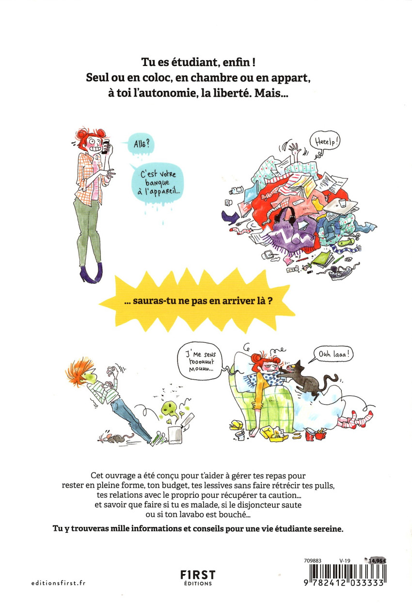 Verso de l'album Guide de débrouille de l'étudiant