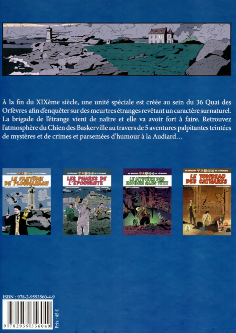 Verso de l'album La Brigade de l'étrange Intégrale