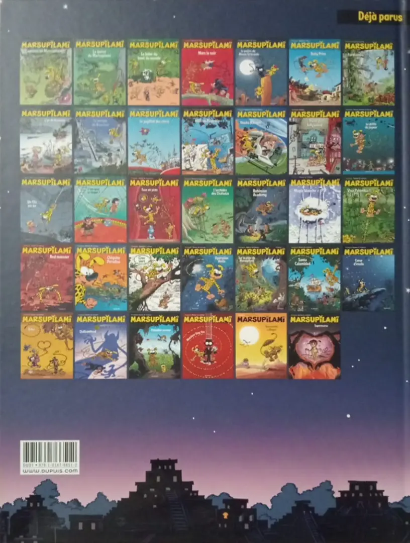 Verso de l'album Marsupilami Tome 26 Santa Calamidad