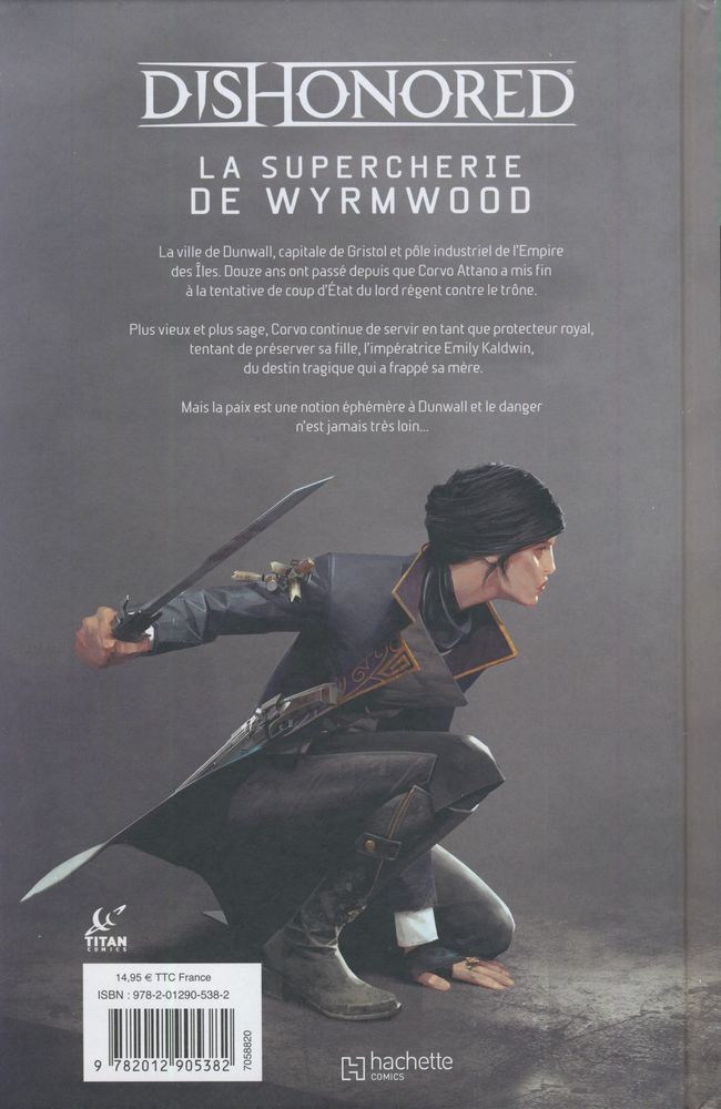 Verso de l'album Dishonored Tome 1 La supercherie de Wyrmwood