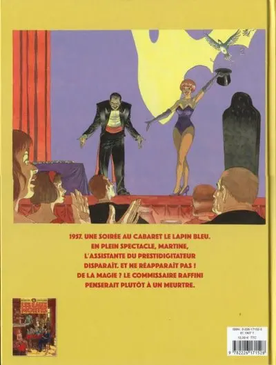 Verso de l'album Les Enquêtes du commissaire Raffini Tome 9 Le lapin bleu