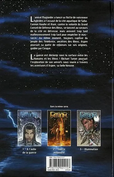 Verso de l'album Fathom Tome 3 Illumination