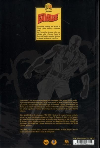 Verso de l'album First Wave featuring Doc Savage Tome 2
