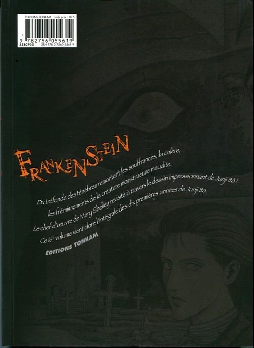 Verso de l'album Frankenstein