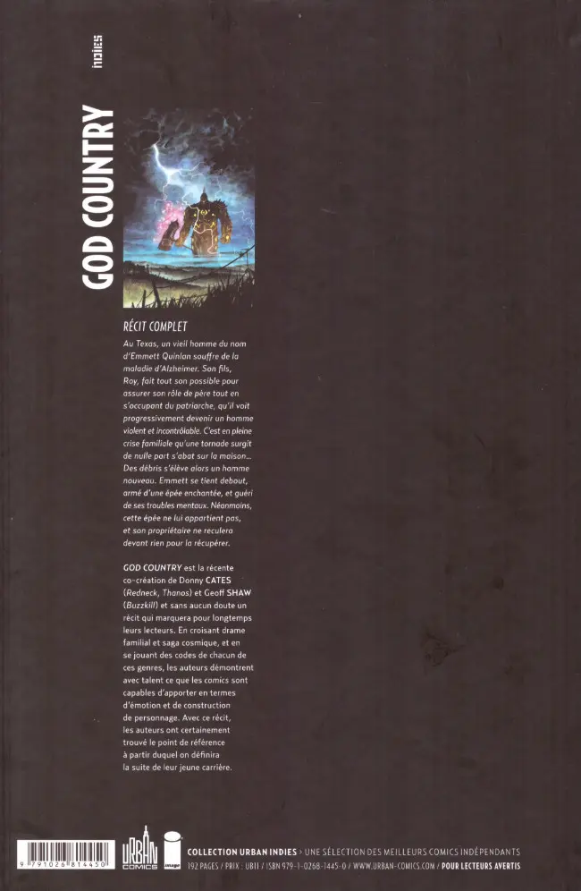 Verso de l'album God Country