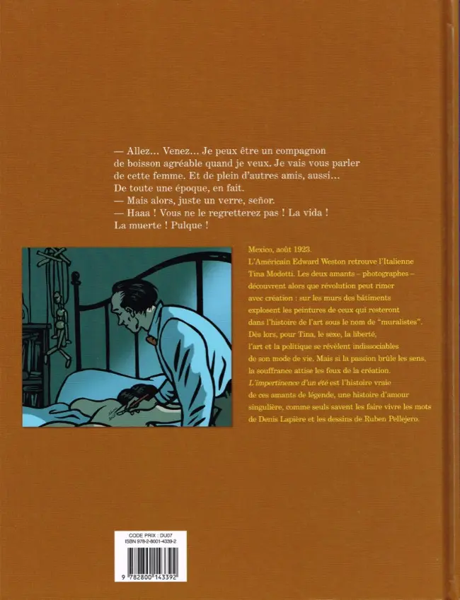 Verso de l'album L'Impertinence d'un été Première partie