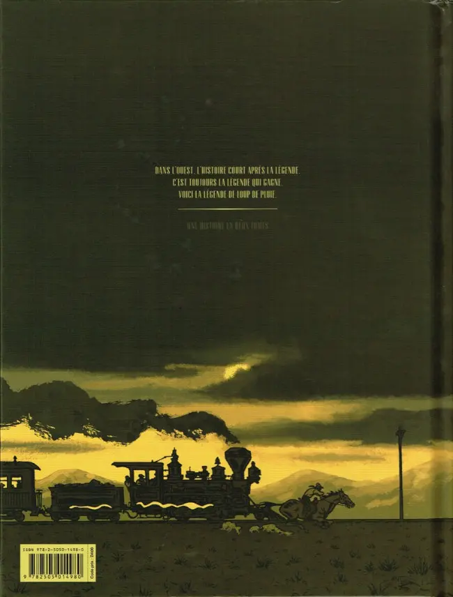 Verso de l'album Loup de pluie Tome 1