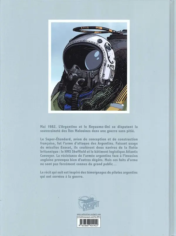 Verso de l'album Malouines, le ciel appartient aux faucons Tome 3 Super-etendard