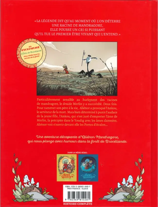 Verso de l'album Aliénor Mandragore Tome 3 Les Portes d'Avalon