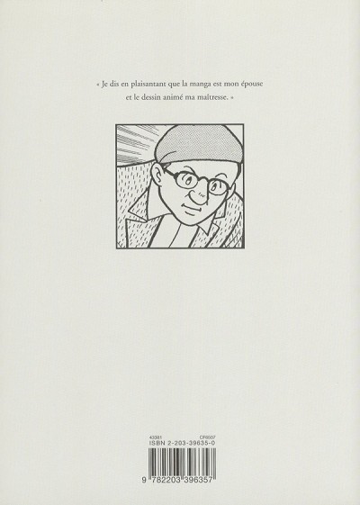 Verso de l'album Osamu Tezuka - Biographie Tome 4 1975 - 1989