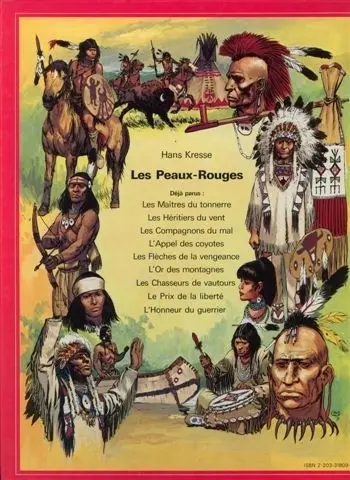 Verso de l'album Les Peaux-rouges Tome 9 L'honneur du guerrier
