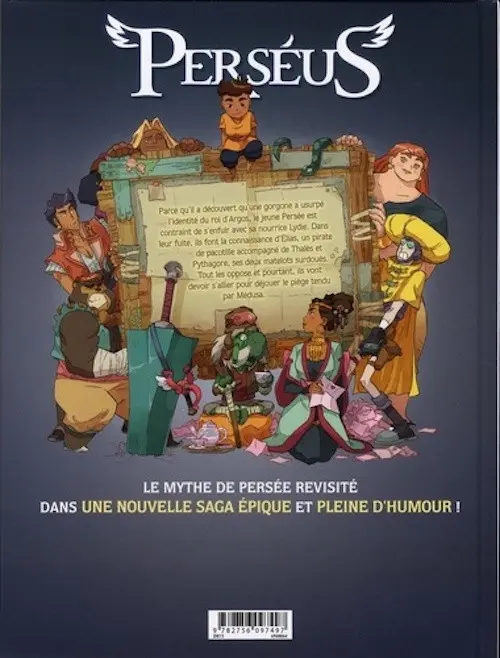Verso de l'album Perseus 1 La vengeance de Medusa