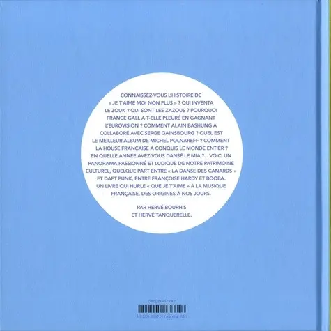 Verso de l'album Le Petit livre french Pop