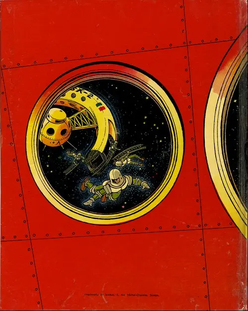 Verso de l'album Pour la conquête de l'espace