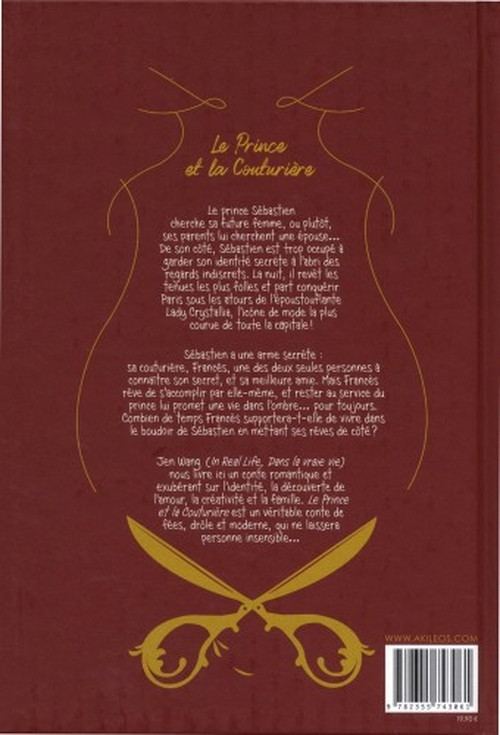 Verso de l'album Le Prince et la Couturière
