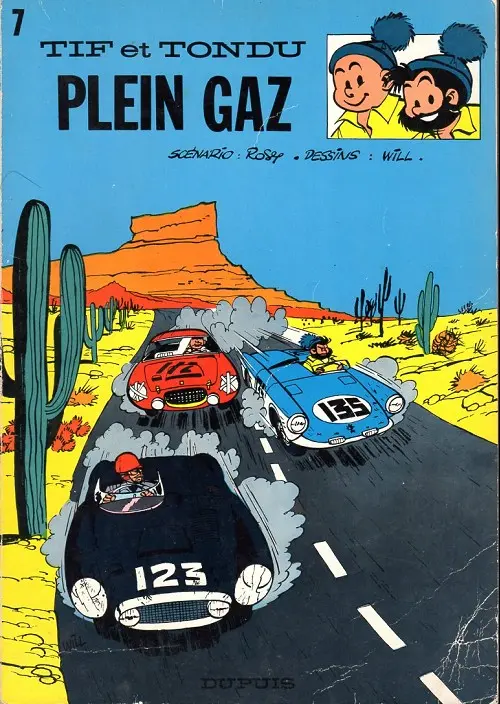 Couverture de l'album Tif et Tondu Tome 7 Plein gaz