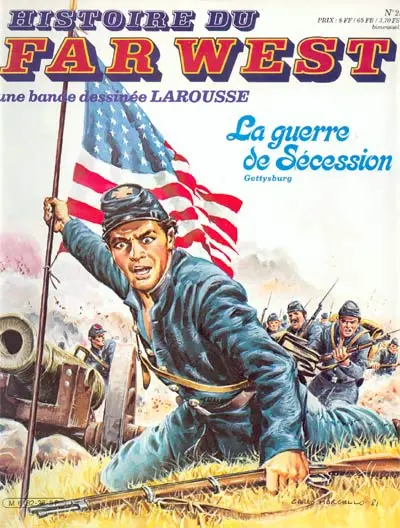 Couverture de l'album Histoire du Far West N° 28 Le guerre de Sécession - Gettysburg