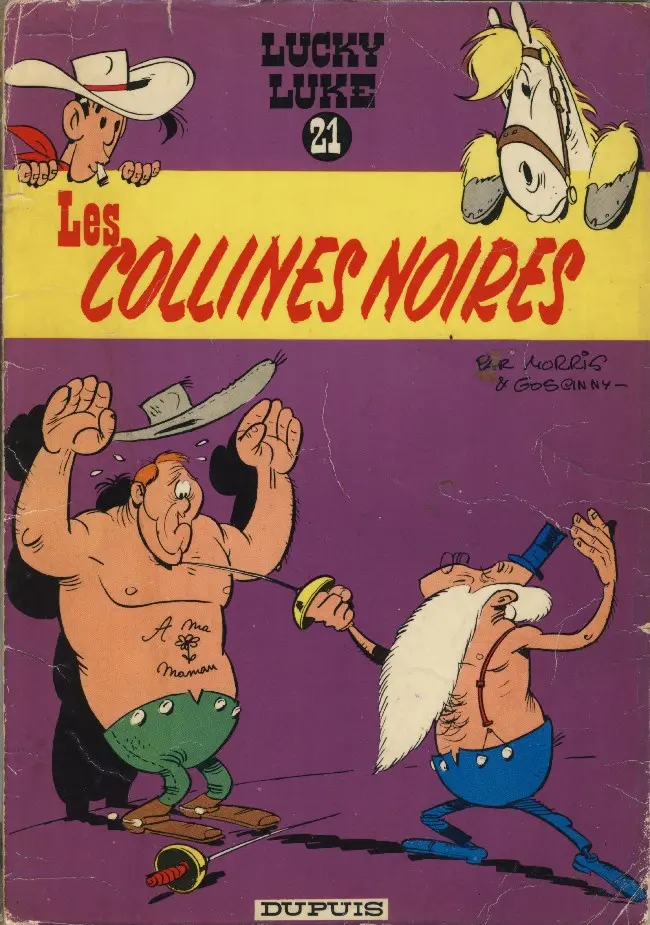 Couverture de l'album Lucky Luke Tome 21 Les collines noires