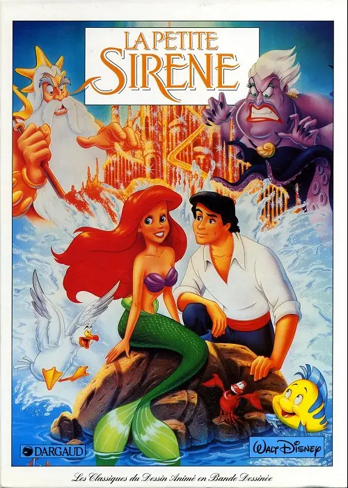 Couverture de l'album Les Classiques du dessin animé en bande dessinée Tome 1 La Petite Sirène