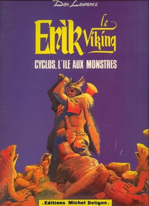 Couverture de l'album Erik le viking Tome 6 Cyclos, l'ile aux monstres