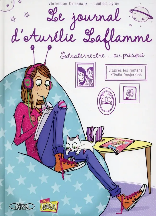 Couverture de l'album Le Journal d'Aurélie Laflamme Tome 1 Extraterrestre... ou presque