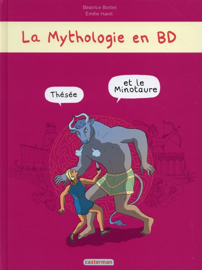 Couverture de l'album La Mythologie en BD Tome 4 Thésée et le minotaure