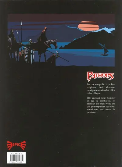 Verso de l'album Pythons Tome 1