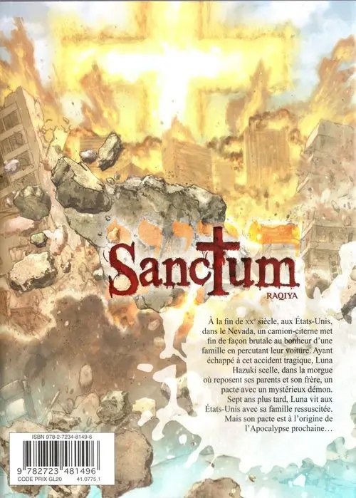 Verso de l'album Sanctum - Raqiya 1