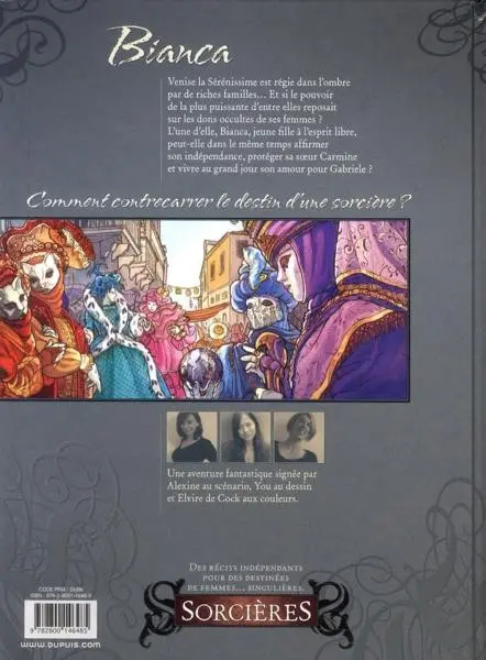 Verso de l'album Sorcières Tome 1 Bianca