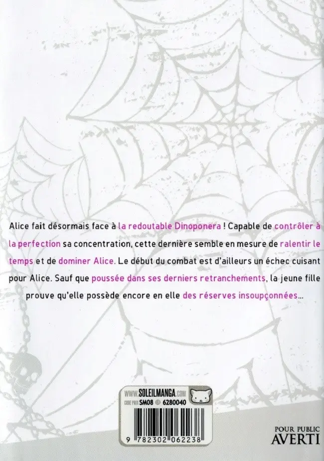 Verso de l'album Arachnid 10
