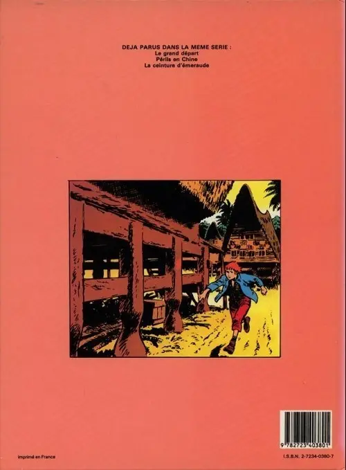 Verso de l'album Les aventures de Steve Severin Tome 3 la ceinture d'émeraude