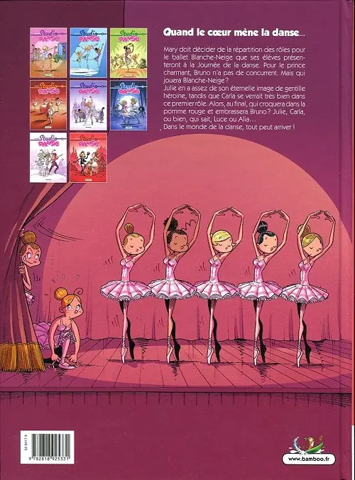 Verso de l'album Studio danse Tome 8