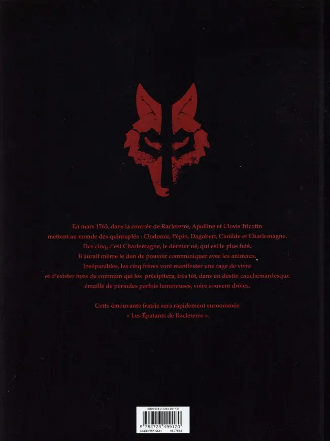 Verso de l'album Un Loup est un Loup Tome 1 Tome 1/2