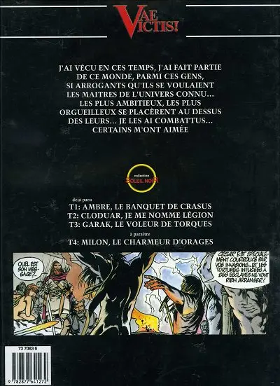 Verso de l'album Vae Victis ! Tome 3 Garak, le voleur de torques
