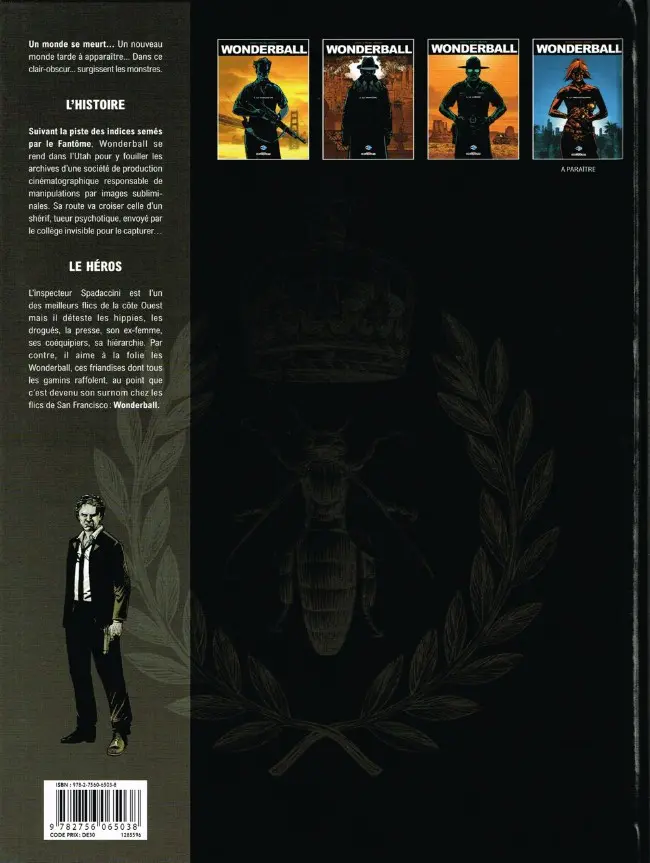 Verso de l'album Wonderball Tome 3 Le shérif