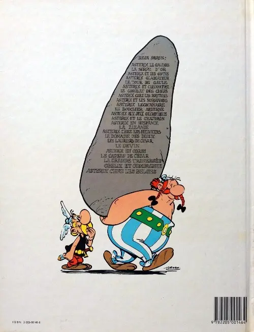 Verso de l'album Astérix Tome 5 Le tour de Gaule d'Astérix