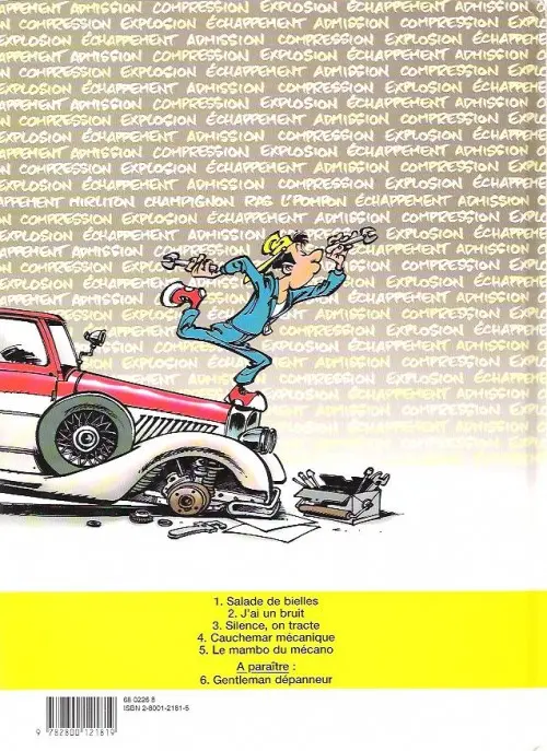 Verso de l'album Garage Isidore Tome 1 Salade de bielles