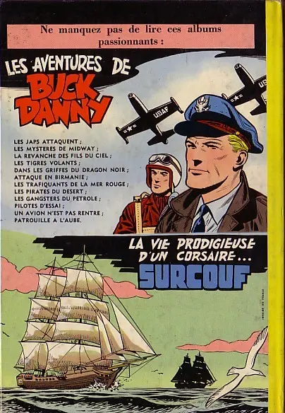 Verso de l'album Jean Mermoz