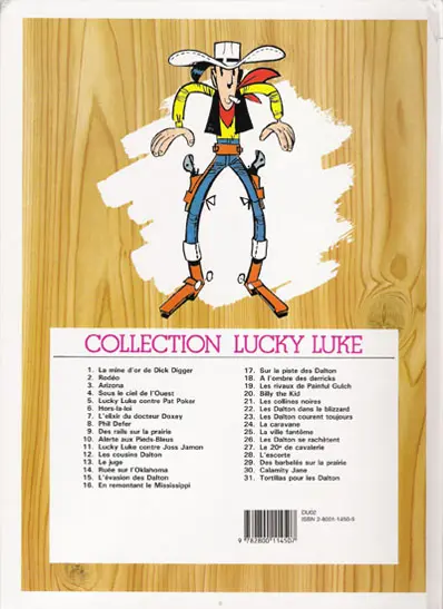 Verso de l'album Lucky Luke Tome 10 Alerte aux Pieds-Bleus