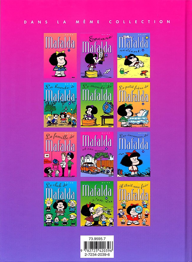 Verso de l'album Mafalda Tome 2 Encore Mafalda !