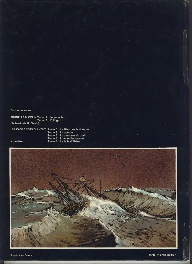Verso de l'album Les Passagers du vent Tome 3 Le comptoir de Juda