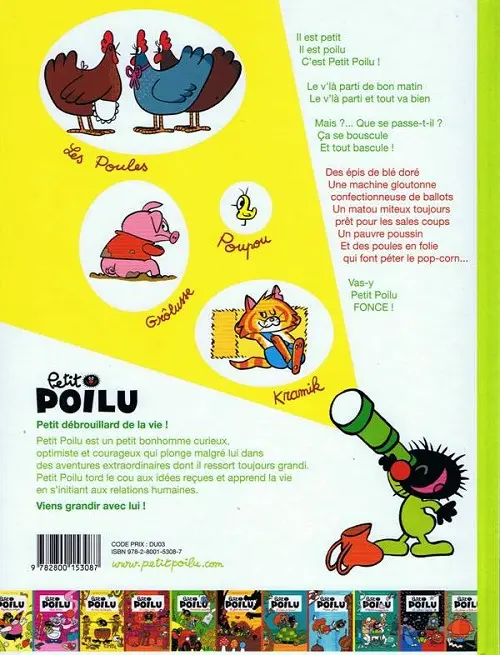 Verso de l'album Petit Poilu Tome 7 Kramik la canaille