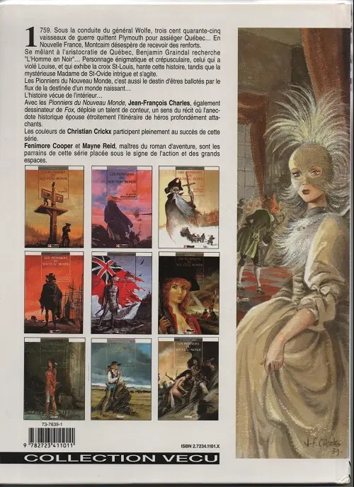 Verso de l'album Les Pionniers du Nouveau Monde Tome 5 Du sang dans la boue