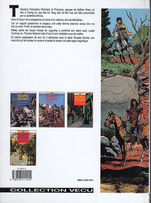 Verso de l'album Poupée d'ivoire Tome 3 La reine oubliée